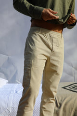 Corduroy Comfy Pants Beige
