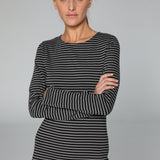 Stripes Dress Black & Grey