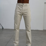 Button Comfy Pants Natural