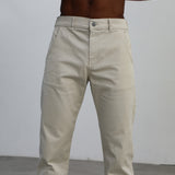 Button Comfy Pants Natural