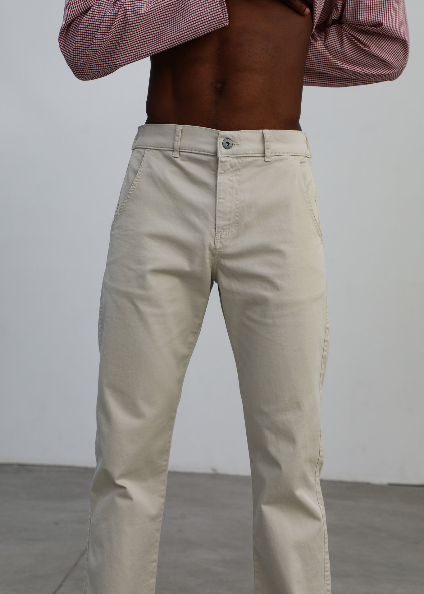 Button Comfy Pants Natural