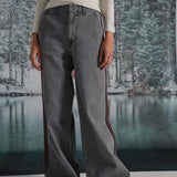 Denim Pants Stripe Detail