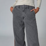 Denim Pants Stripe Detail