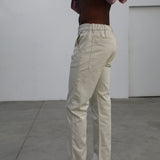 Button Comfy Pants Natural