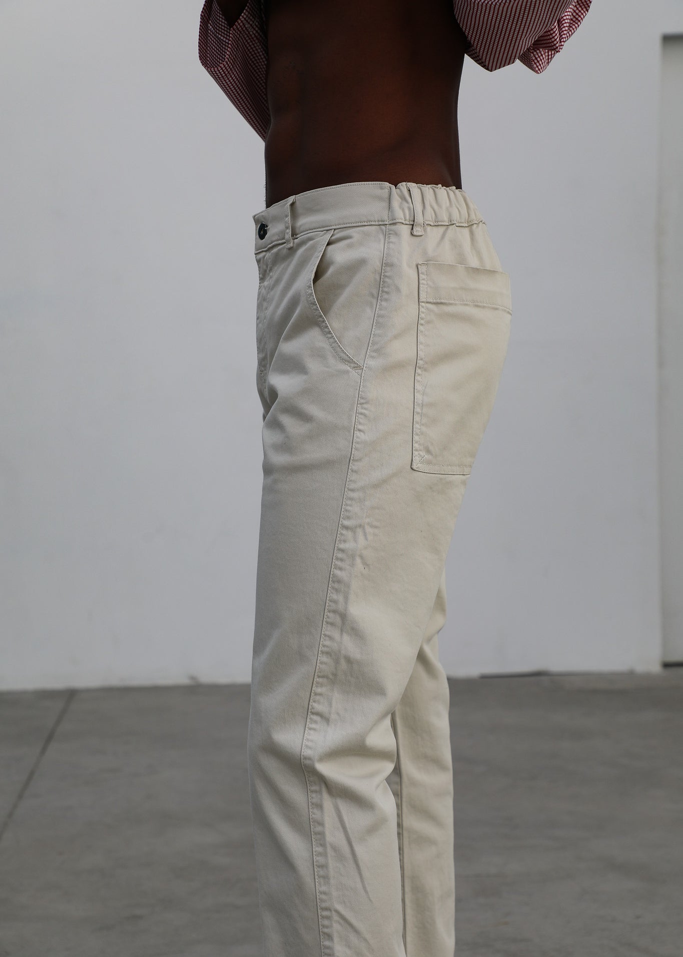 Button Comfy Pants Natural