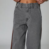 Denim Pants Stripe Detail