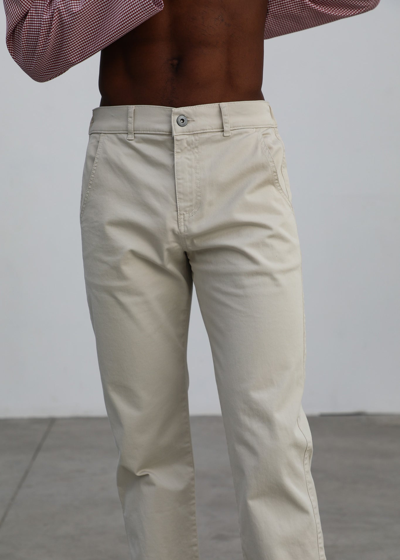 Button Comfy Pants Natural