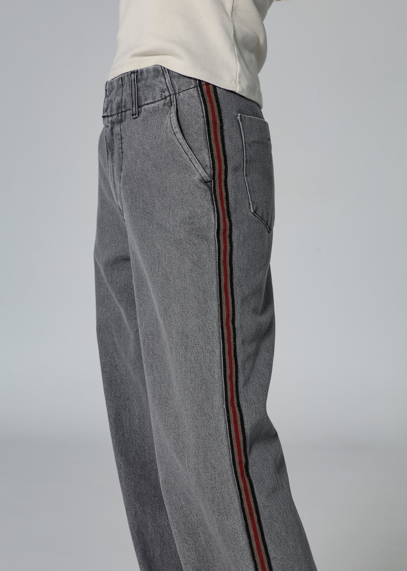 Denim Pants Stripe Detail