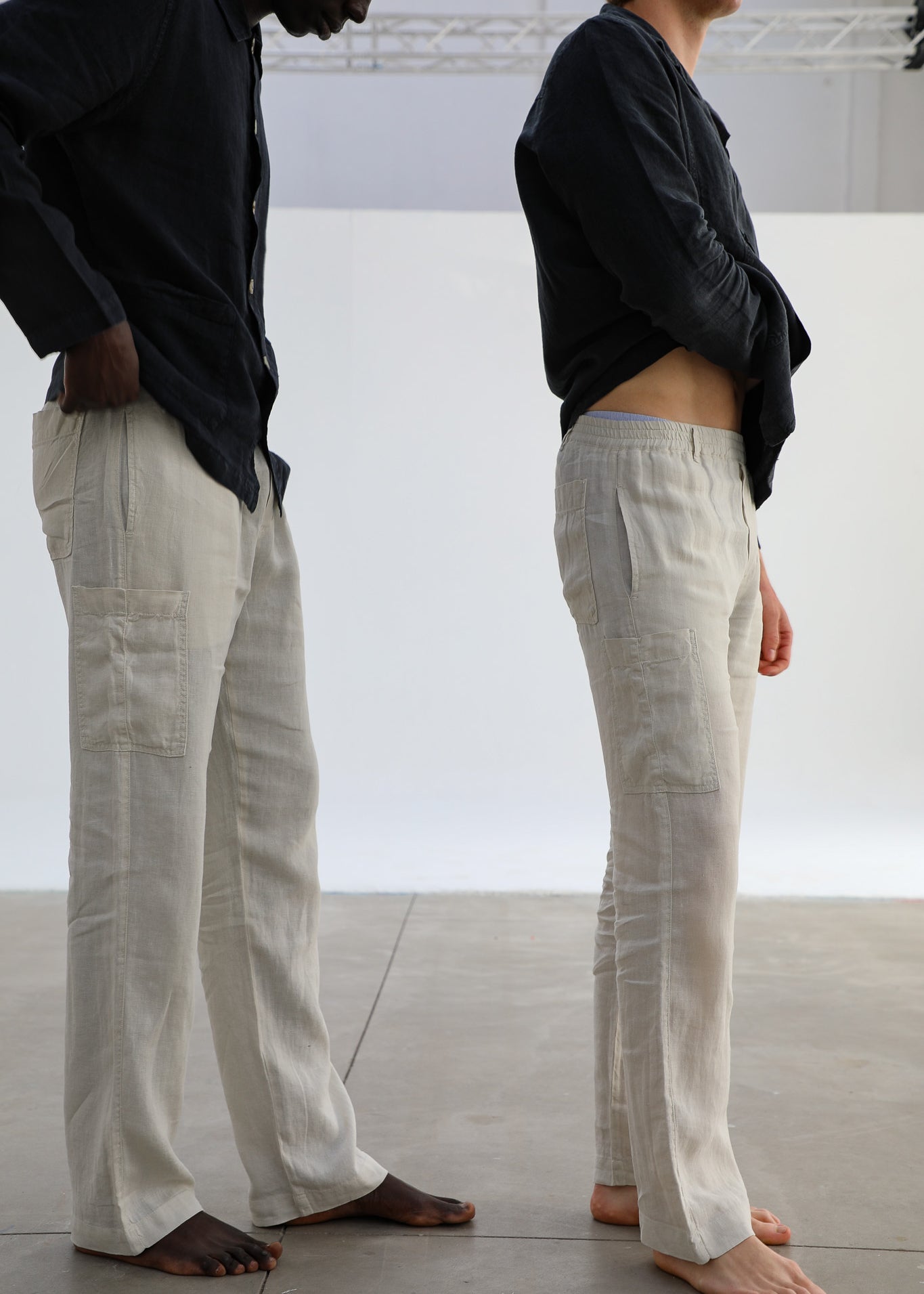 Linen Comfy Pants Beige