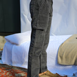 Corduroy Pocket Comfy Pants Navy Grey