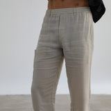Linen Comfy Pants Beige