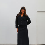 Maxi Denim Skirt Navy