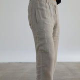 Linen Comfy Pants Beige