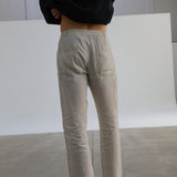 Linen Comfy Pants Beige