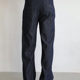 Button Stripes Comfy Pants Navy
