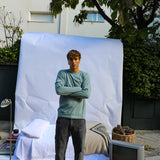 Corduroy Pocket Comfy Pants Navy Grey