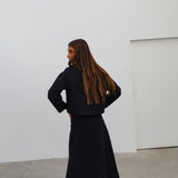 Maxi Denim Skirt Navy