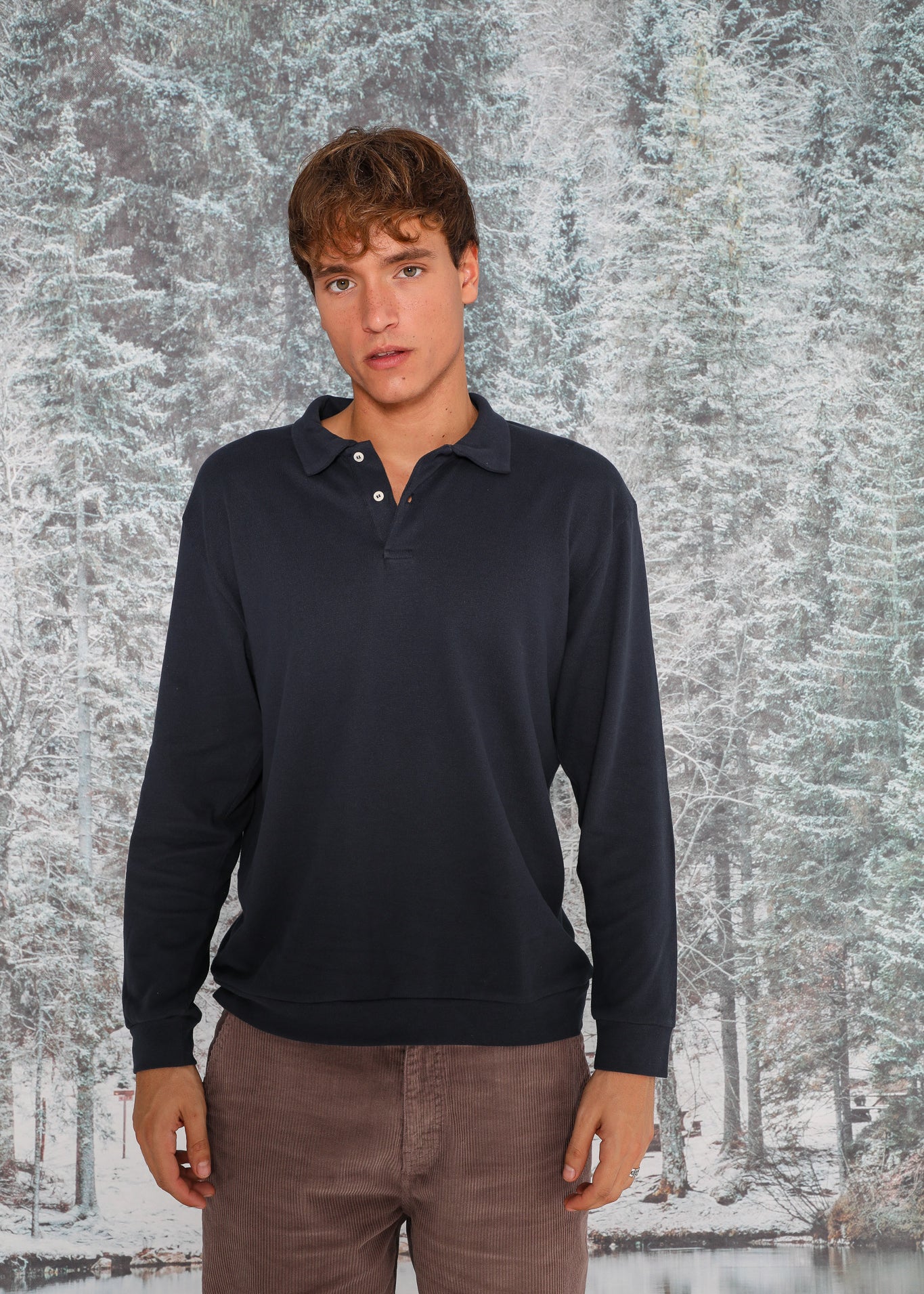 Cozy Polo Navy