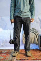Corduroy Pocket Comfy Pants Navy Grey