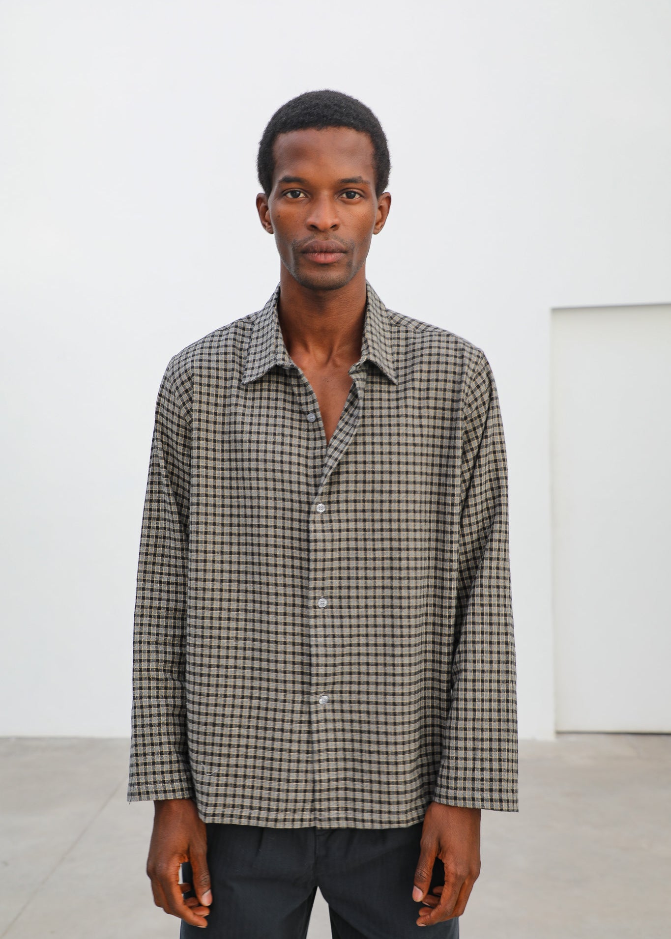 LIMITED EDITION - Square Modern Shirt Grey & Yellow