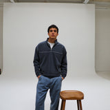 Flow Hoodie Line Dark Navy