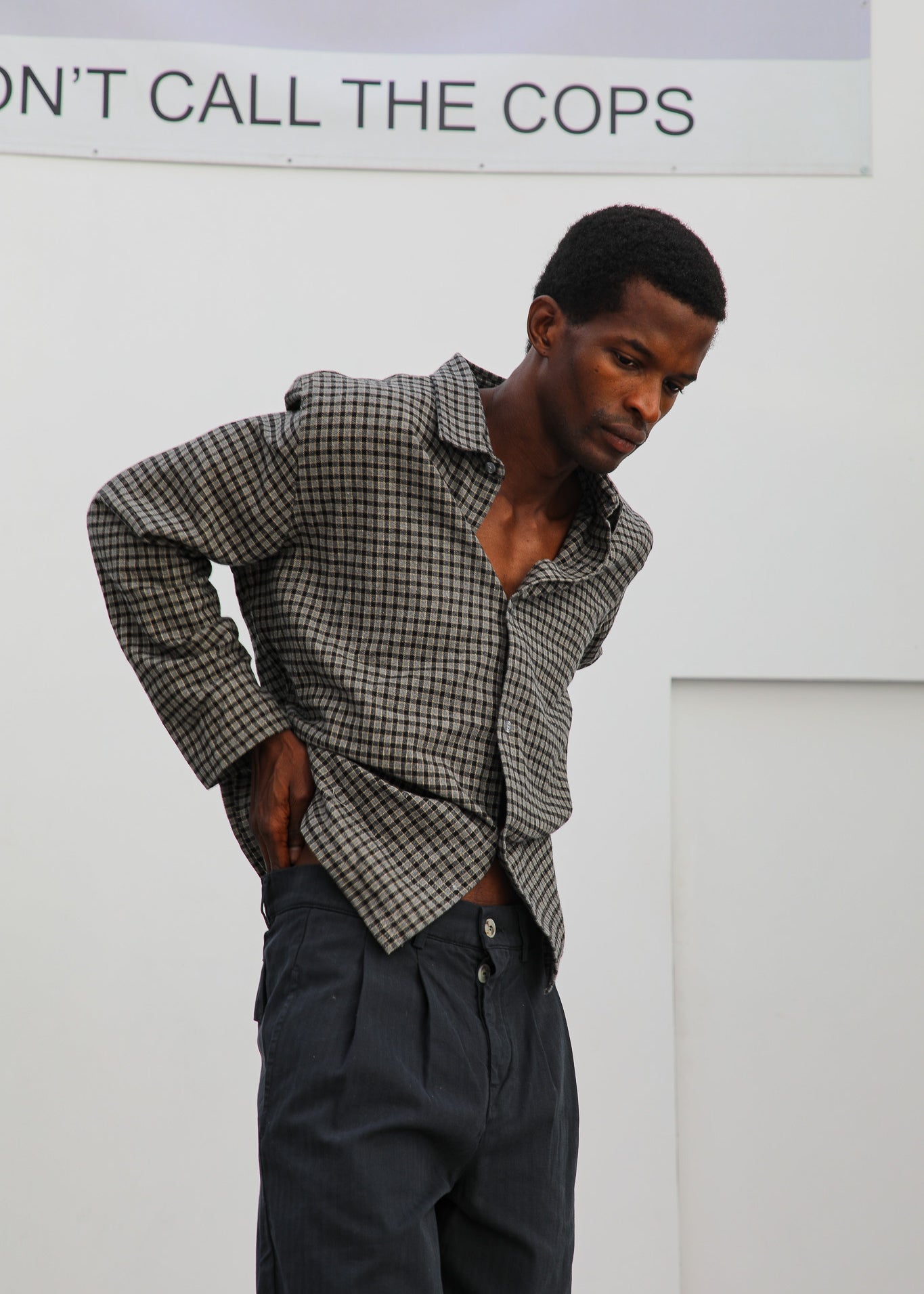LIMITED EDITION - Square Modern Shirt Grey & Yellow