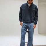 Flow Hoodie Line Dark Navy