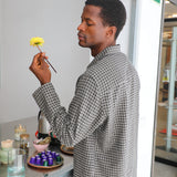 LIMITED EDITION - Square Modern Shirt Grey & Yellow