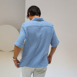 Short Vintage Shirt Blue