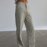 Buckle Comfy Pants Natural