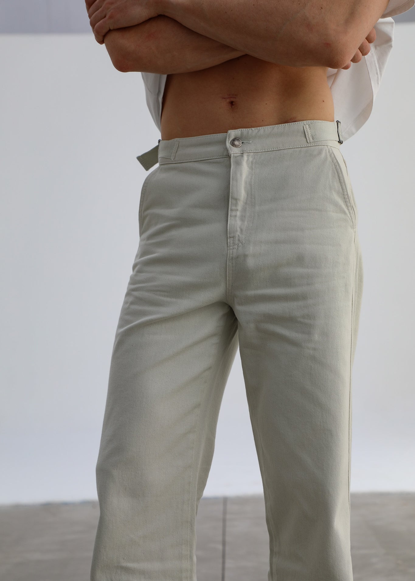 Buckle Comfy Pants Natural