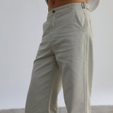 Buckle Comfy Pants Natural