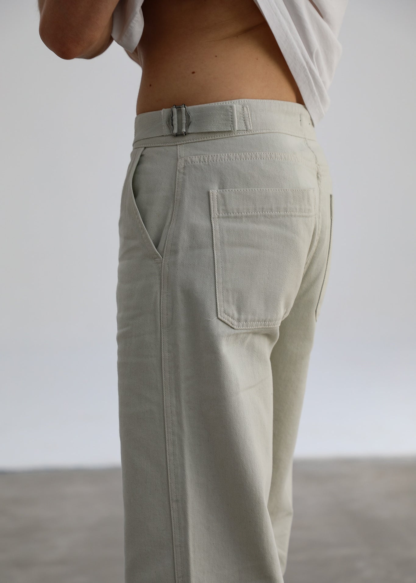 Buckle Comfy Pants Natural