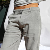 Corduroy Modern Comfy Pants Light Grey