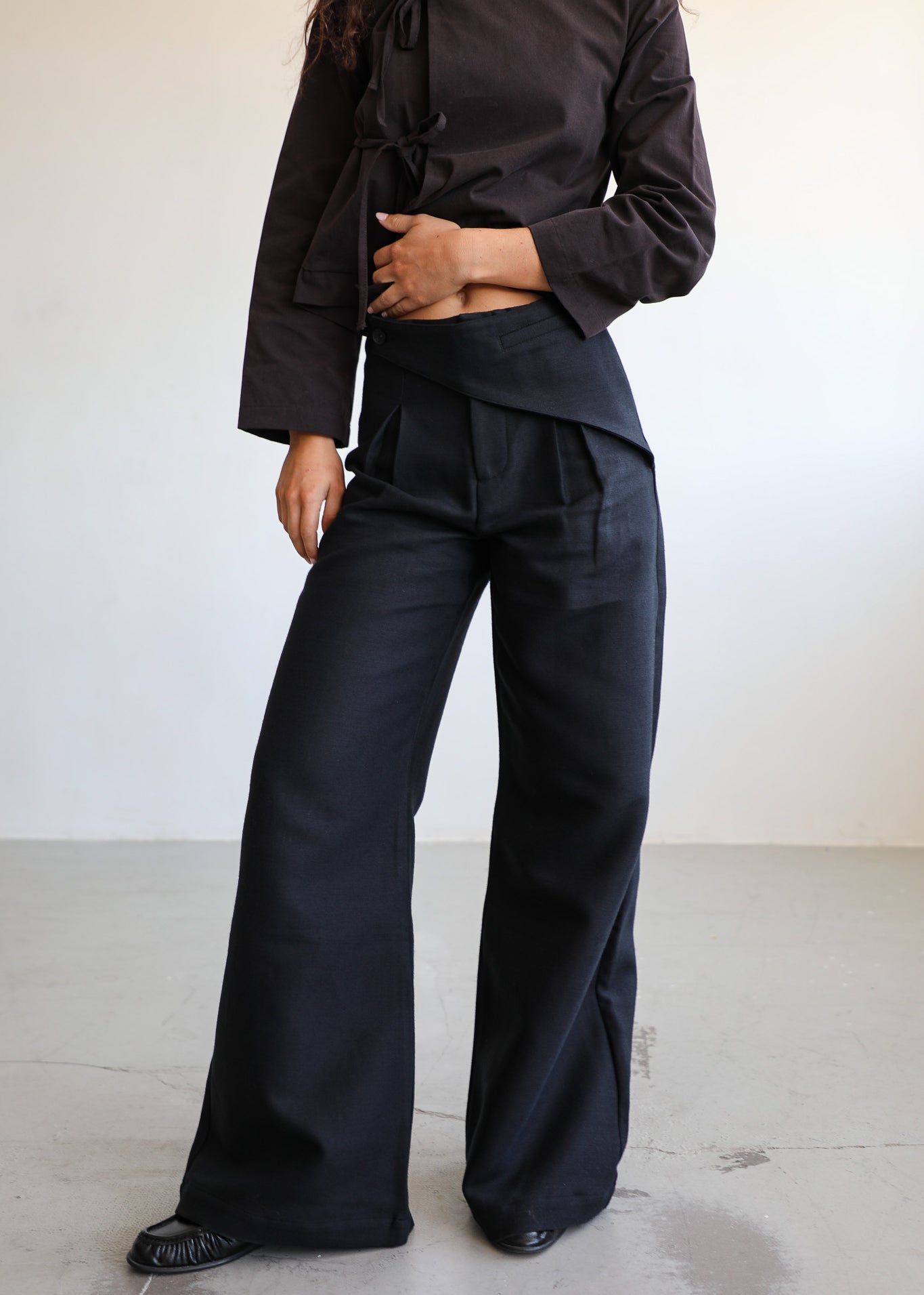 Wrap Pants Black