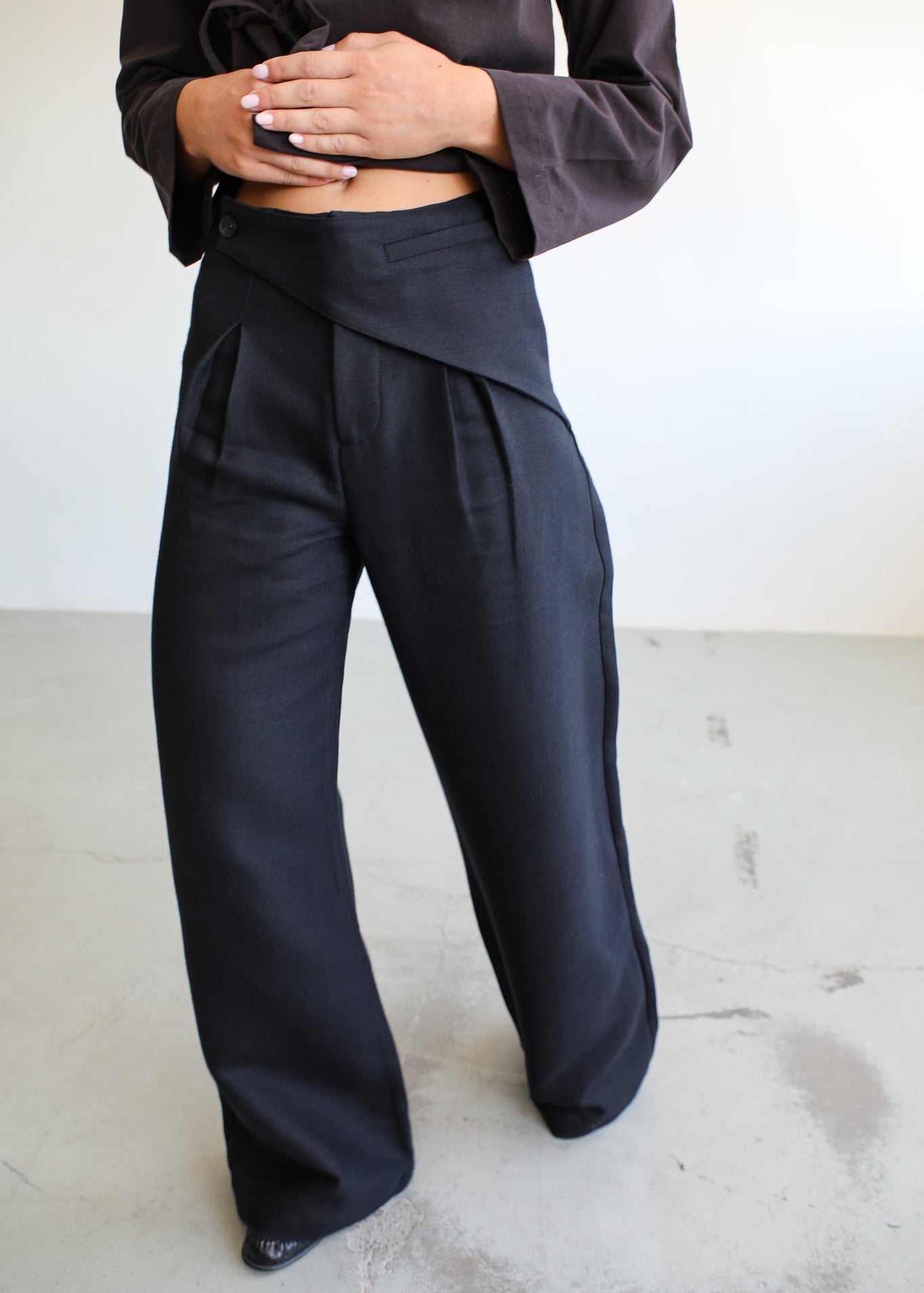 Wrap Pants Black