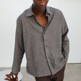 Stripes Modern Shirt Brown & Grey