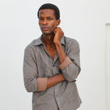 Stripes Modern Shirt Brown & Grey