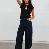 Wide Open Pants Navy