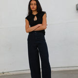 Wide Open Pants Navy