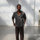 Stripes Modern Shirt Brown & Grey