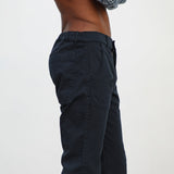 Button Comfy Pants Navy