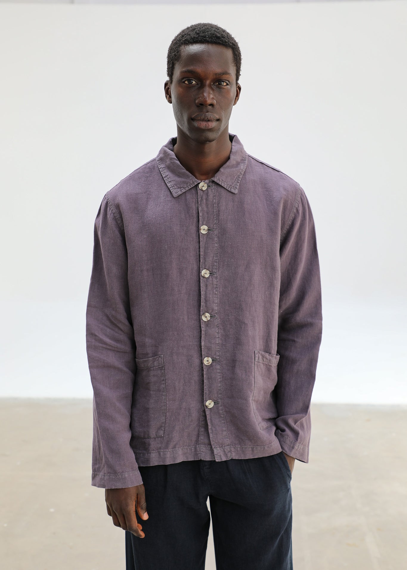 Linen Jacket Dark Grey