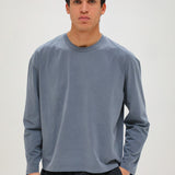 Long Trendy Modern T-Shirt Blue