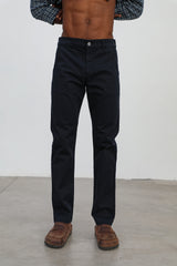 Button Comfy Pants Navy
