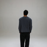 Long Trendy Modern T-Shirt Blue