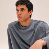 Long Trendy Modern T-Shirt Blue