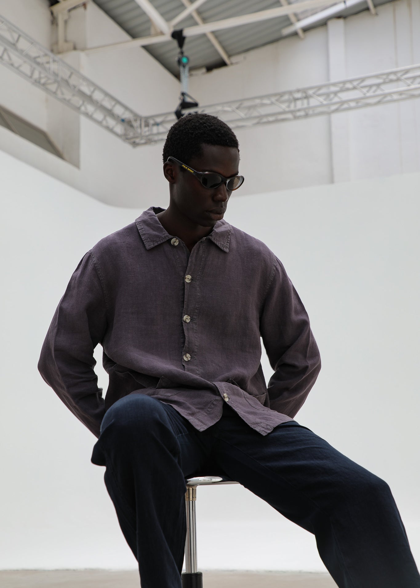 Linen Jacket Dark Grey