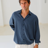 Tencel Shirt Dark Navy