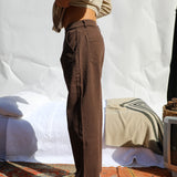Pocket Comfy Pants Dark Brown